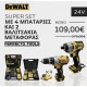 SET BRUSHLESS DEWALT ΔΡΑΠΑΝΟΚΑΤΣΑΒΙΔΟ+ΠΑΛΜΙΚΟ ΚΑΤΣΑΒΙΔΙ DEWALT 24V LI-ION+4 ΜΠΑΤΑΡΙΕΣ