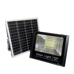 Αδιάβροχος Φωτοβολταϊκός προβολέας Led 60 Watt με Τηλεχειριστήριο και Αισθητήρα Φωτός