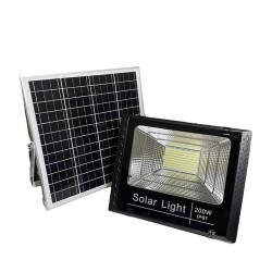 Αδιάβροχος Φωτοβολταϊκός προβολέας Led 60 Watt με Τηλεχειριστήριο και Αισθητήρα Φωτός
