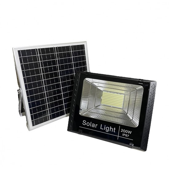 Αδιάβροχος Φωτοβολταϊκός προβολέας Led 60 Watt με Τηλεχειριστήριο και Αισθητήρα Φωτός Αδιάβροχος Φωτοβολταϊκός προβολέας Led 60 Watt με Τηλεχειριστήριο και Αισθητήρα Φωτός