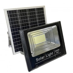 Αδιάβροχος Φωτοβολταϊκός προβολέας Led 200 Watt με Τηλεχειριστήριο και Αισθητήρα Φωτός